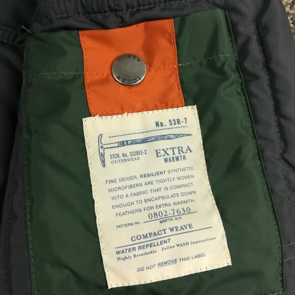J. Crew Puffer Vest Mens Large Green Expedition Down Jacket Water Repellent - Picture 6 of 15